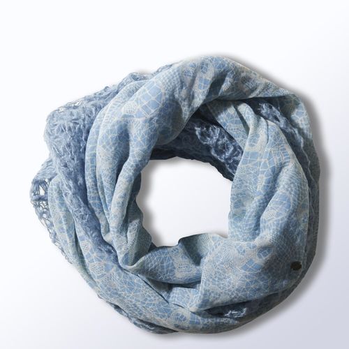 Selena Gomez Lace Snood - blue