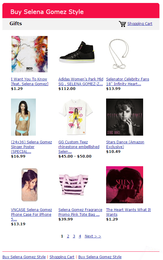 Buy Selena Gomez Style Store