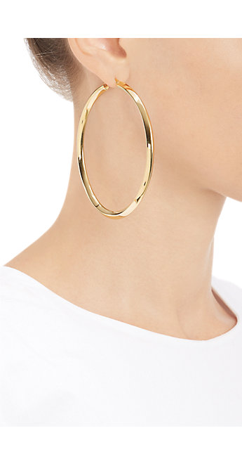 Fallon Diamond Edge Hoops