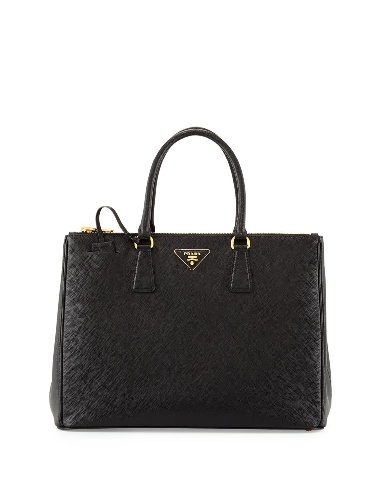 Prada Saffiano Medium Executive Tote Bag, Nero