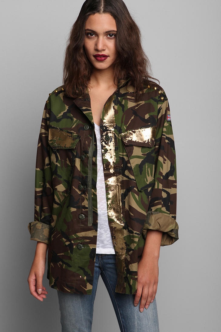 Rag Union X Urban Renewal Foiled Camo Jacket