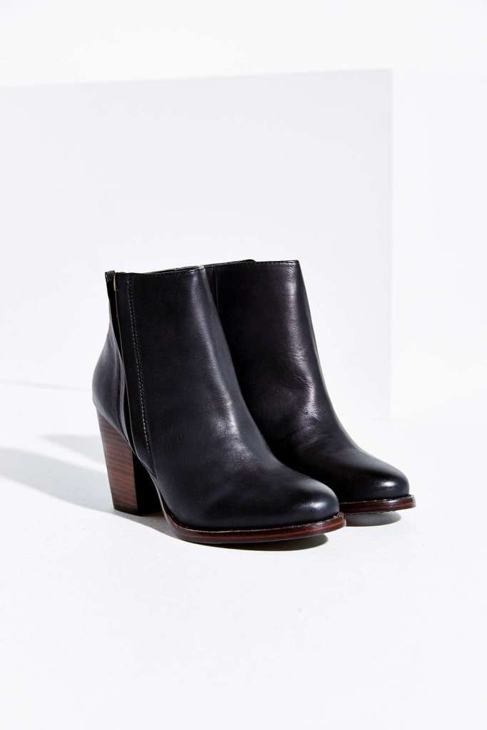 Silence and noise half-stacked heeled ankle boot