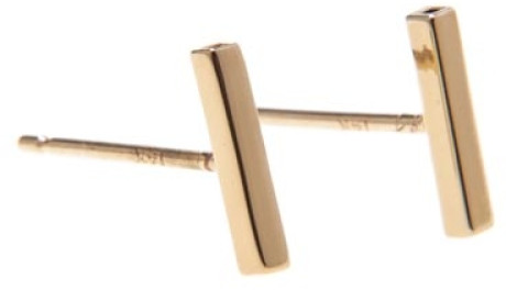Jennifer Fisher Gold Mini Bar Earrings