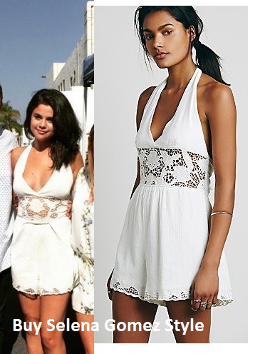 Selena Gomez lace jumpsuit instagram
