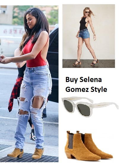 Selena Gomez red bodysuit instagram