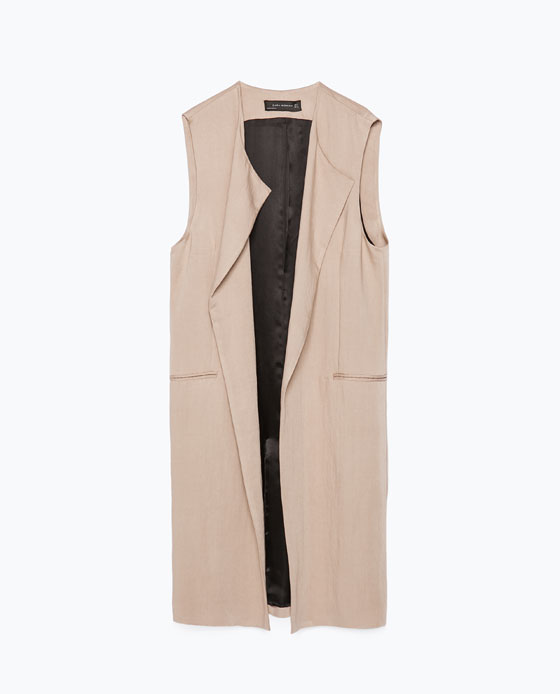Zara long waistcoat