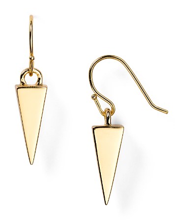 Melinda Maria Single Pyramid Drop Earrings