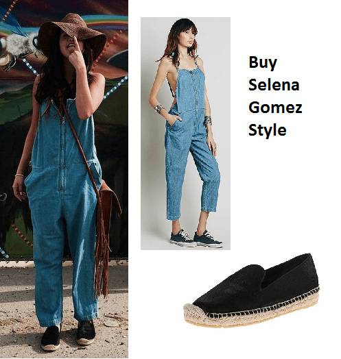 selena gomez denim one piece instagram