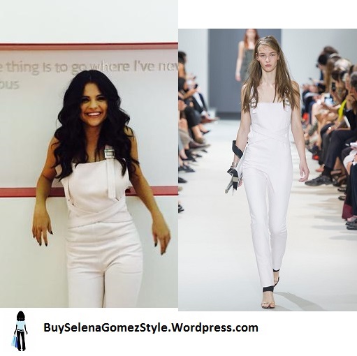 selena-gomez-white-dungarees instagram