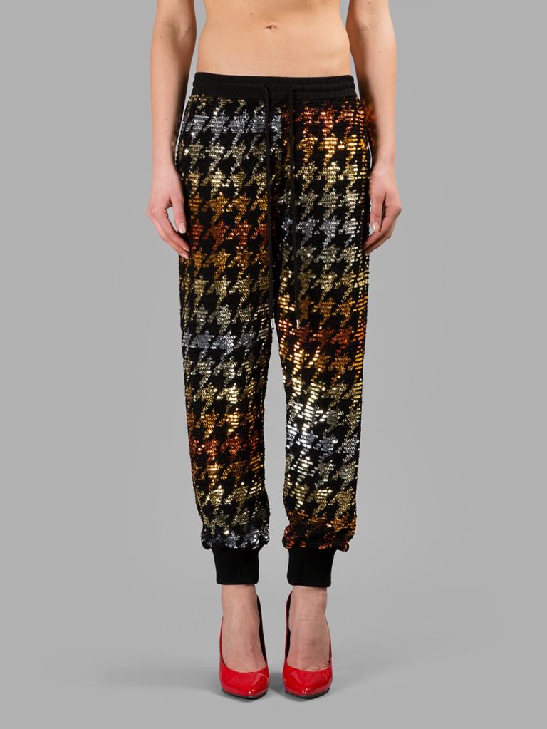 Ashish Multicolour Houndstooth Sequin Jogger