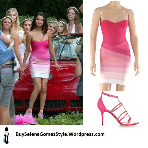 Selena Gomez pink dress Neignbors 2 instagram