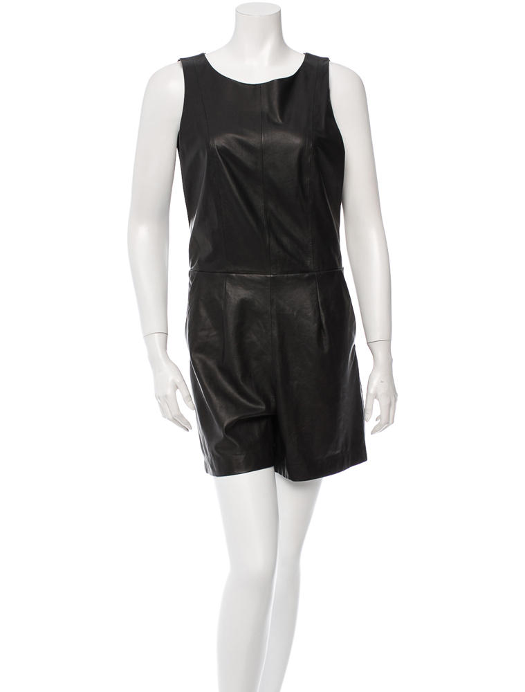 Tamara Mellon Leather Romper