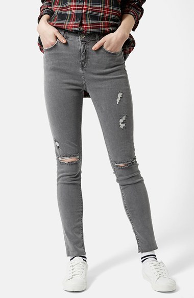 Topshop Moto 'Jamie' Ripped Skinny Jeans