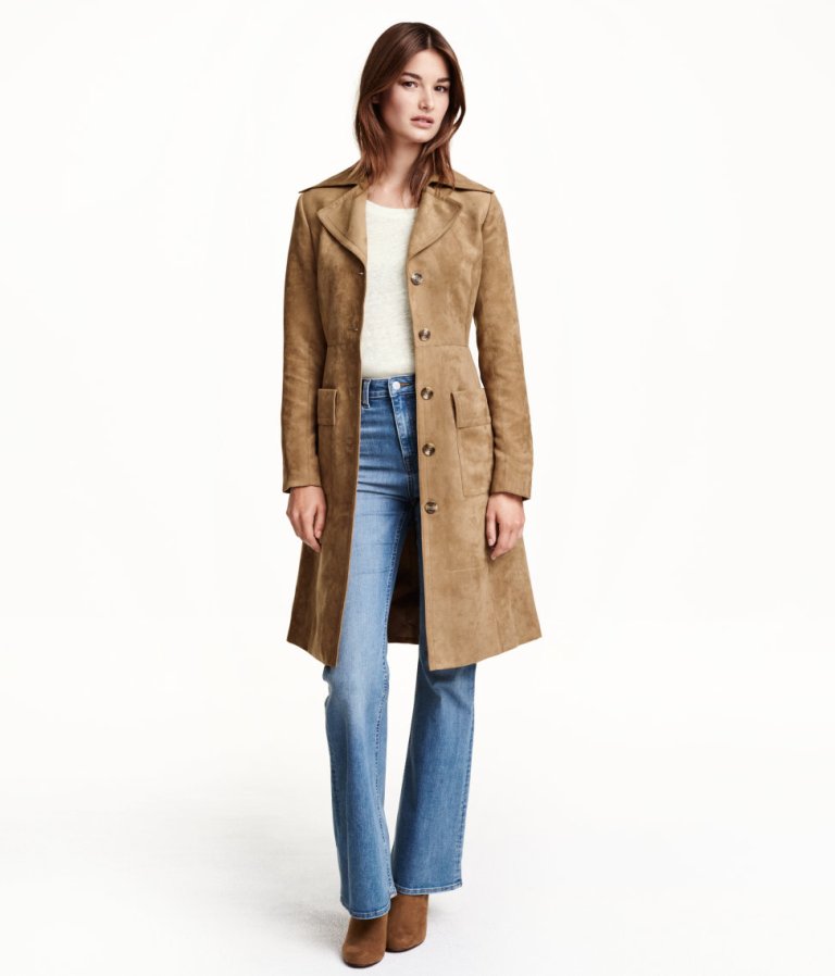 H&M Imitation Suede Coat