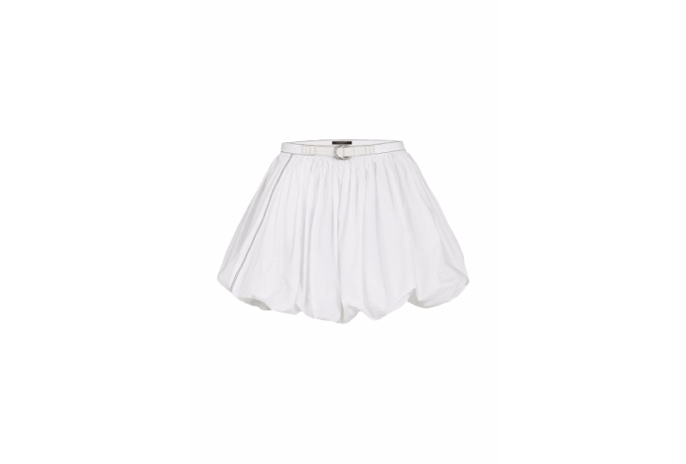 Louis Vuitton Washed Cotton Poplin Bubble Skirt