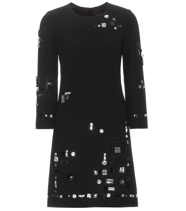 Marc Jacobs Embellished Crepe Dress