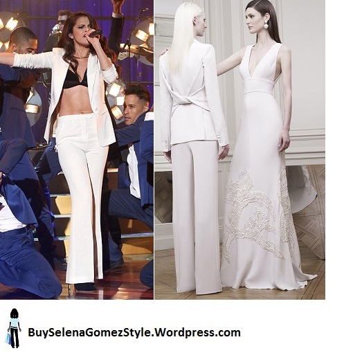 selena-gomez-white-pants-suit-ellen-instagram