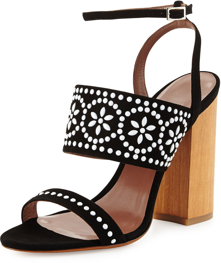 Tabitha Simmons Blaze Beaded Suede Sandals