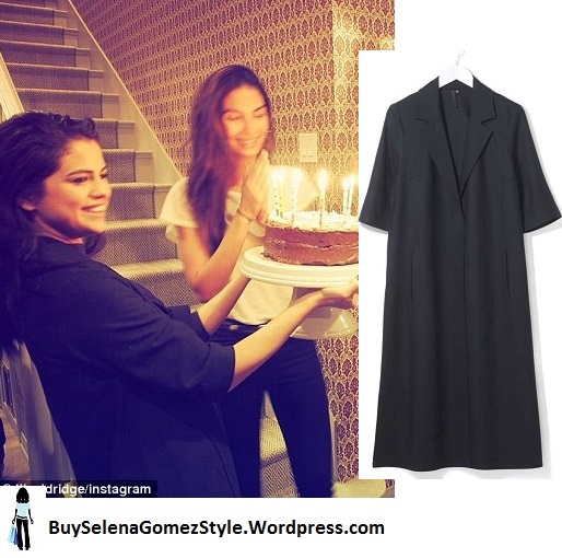 Selena gomez black duster birthday cake  lilyaldridge instagram