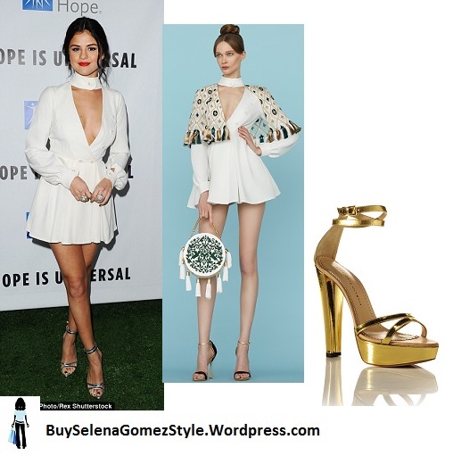 Selena gomez City of hope 2015 white bodysuit Instagram