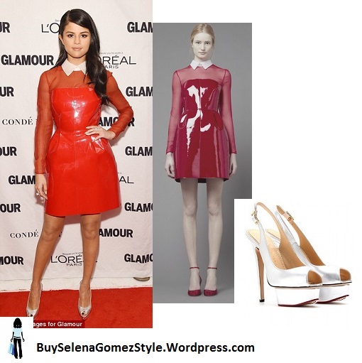 Selena Gomez red dress Glamour awards 2015 instagram