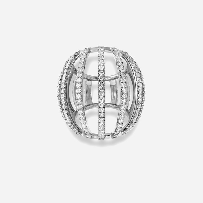 Dauphin white gold white diamonds ring