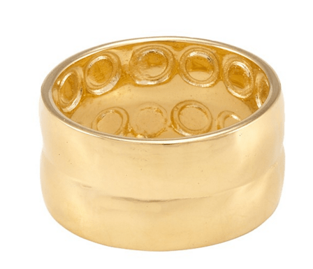 Melinda Maria Hammered Band ring