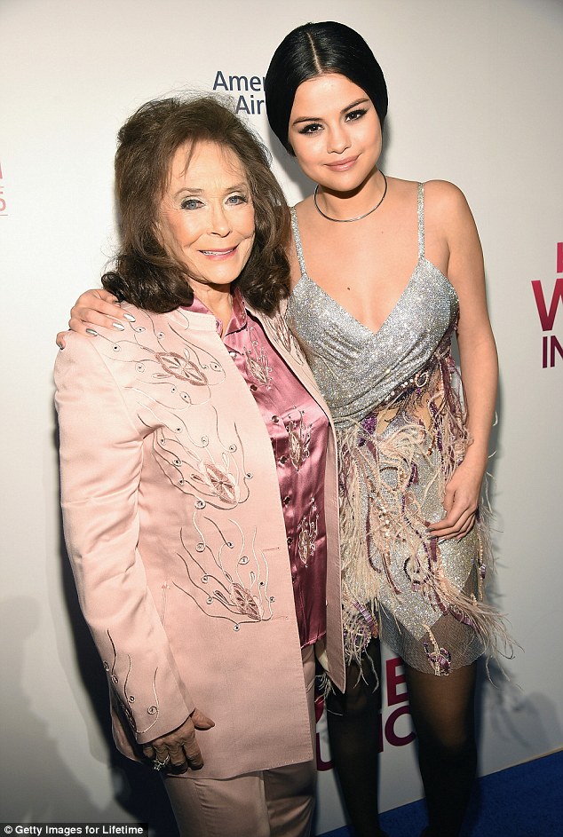 Selena Gomez and Loretta Lynn billboard woemn in music photo Getty Images for Lifetime