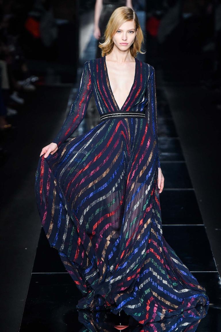 BluMArine Rainbow striped maxi dress