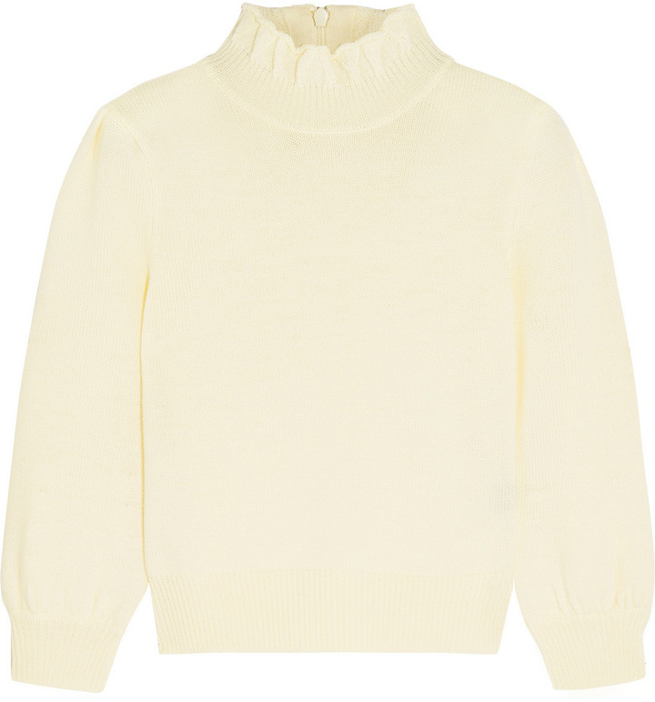 Co Ruffled Merino Wool Sweater