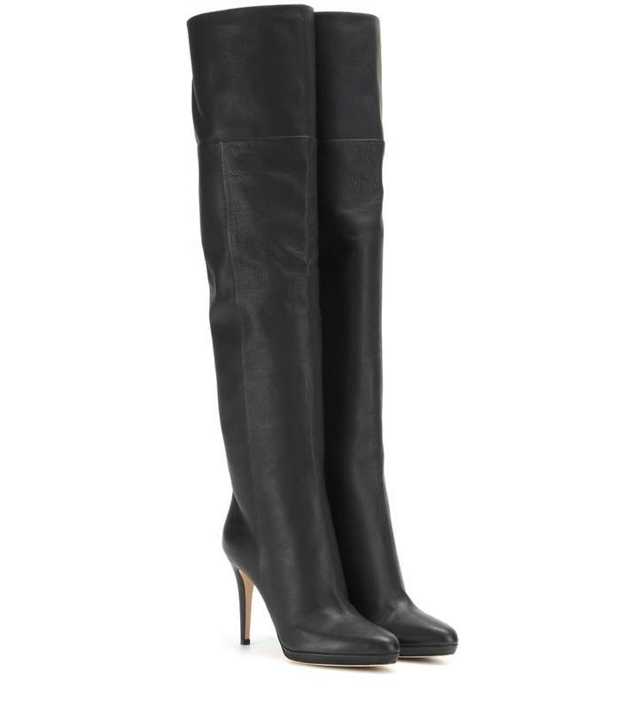 Jimmy Choo Giselle Leather Over-The-Knee Boots