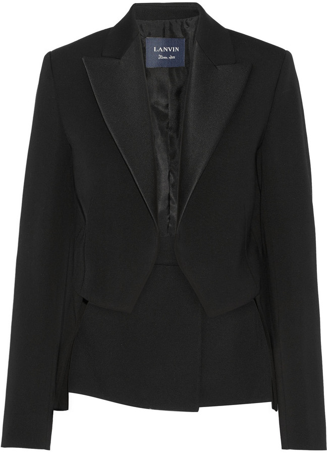 Lanvin Silk Blend Gabardine Blazer