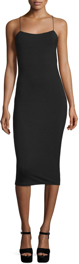 T by Alexander Wang Strappy Stretch midi dress