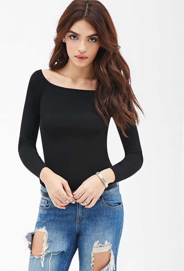 Forever 21 Boat Neck Top