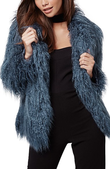 Kendall &amp; Kyle at Topshop Faux Fur Coat