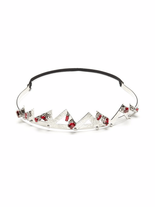 Miu Miu Crystal Tiara Silvertone