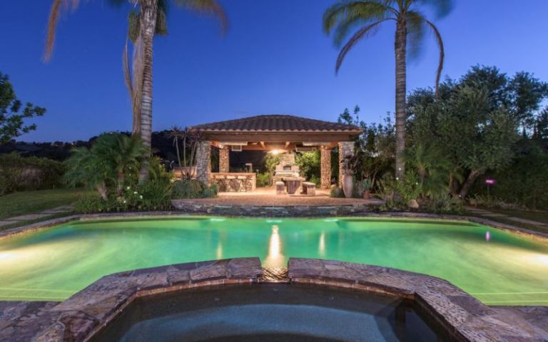 Selena Gomez pool view 2