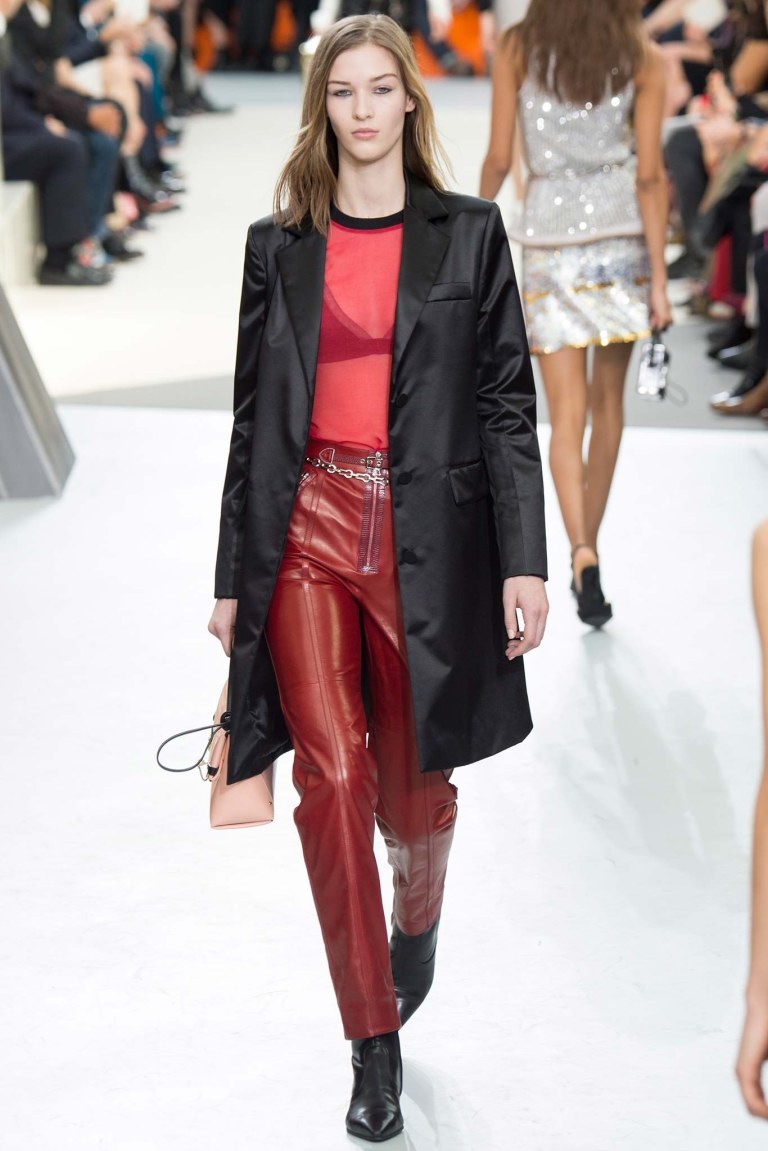 040-louis-vuitton red leather trousers Fall 2015