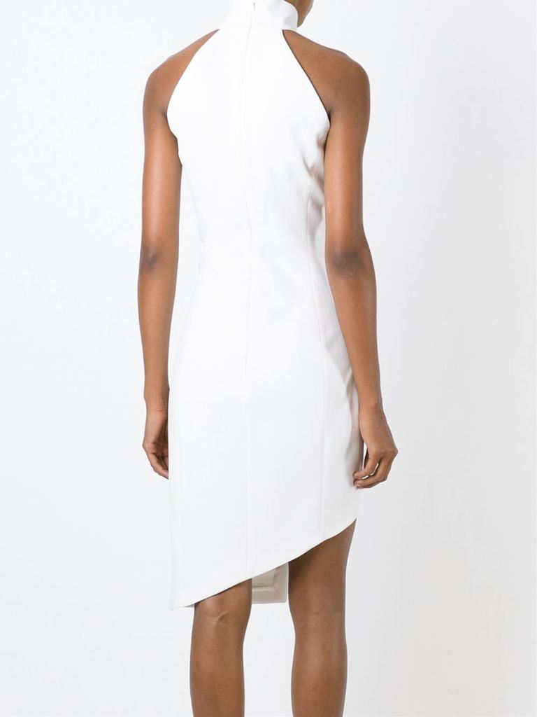 Mugler  Asymmetric Halterneck Dress back