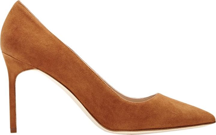 Manolo Blahnik Suede BB Pumps