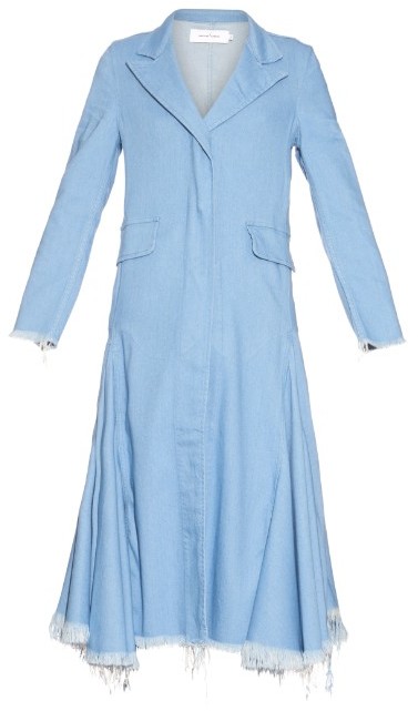 Marques'Almeida Flared Hem Denim Coat