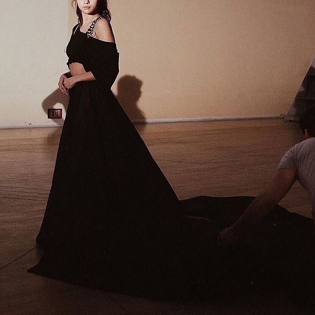 Selena Gomez black off thr shoulderg own Revival photo Instagram chris Classen