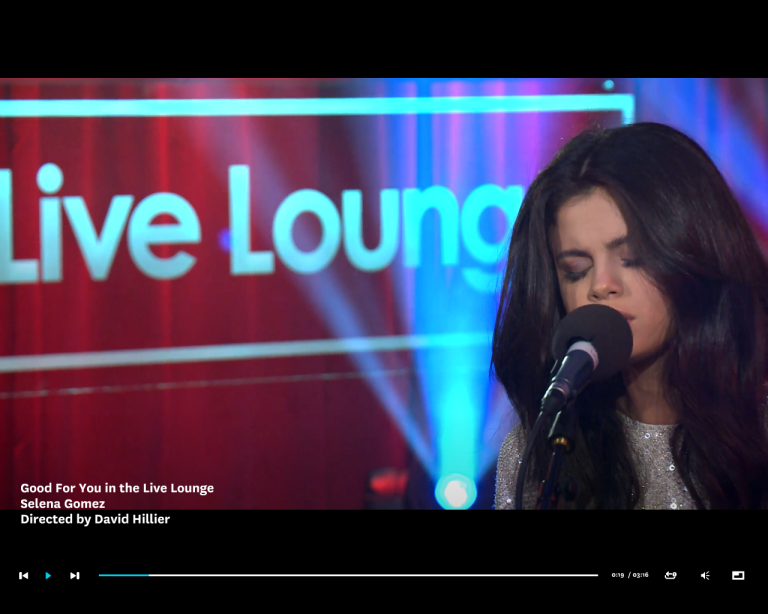 Selena Gomez good For You Live Lounge