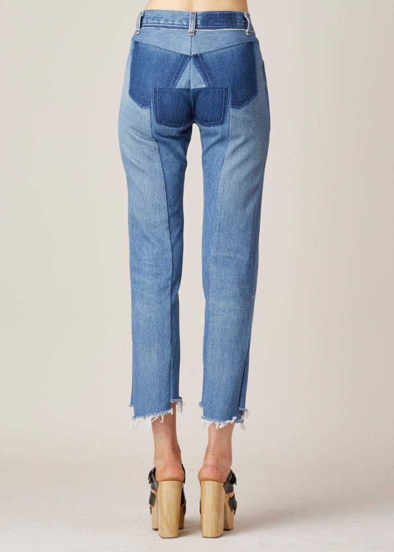 Vetements  Raw Hem High Waisted Jeans back