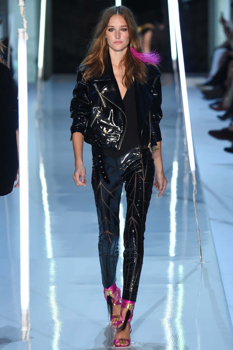 Alexandre Vauthier Patent Leather Patchwork Pants