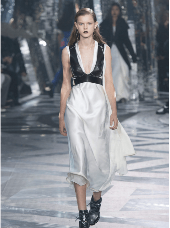 Louis Vuitton AW 2016 black and white dress