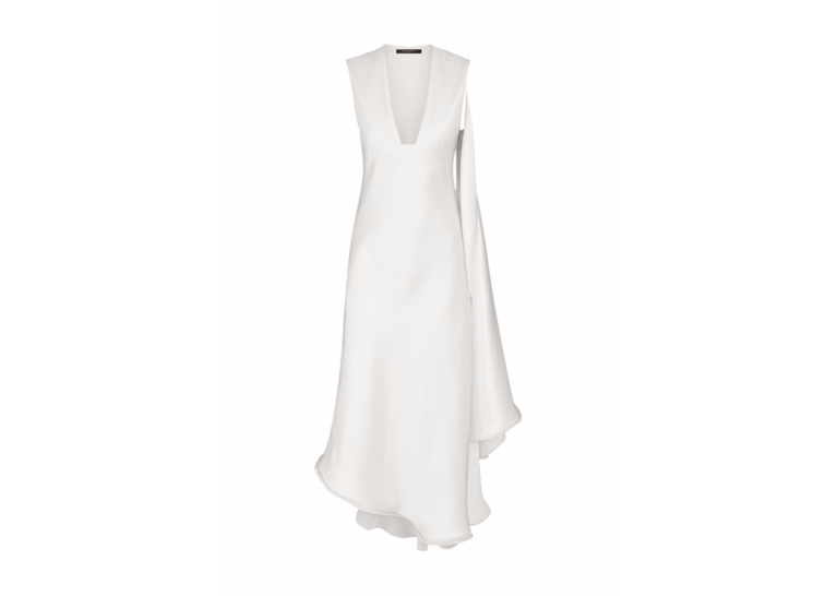 Louis Vuitton V-Neck Fluid Silk dress