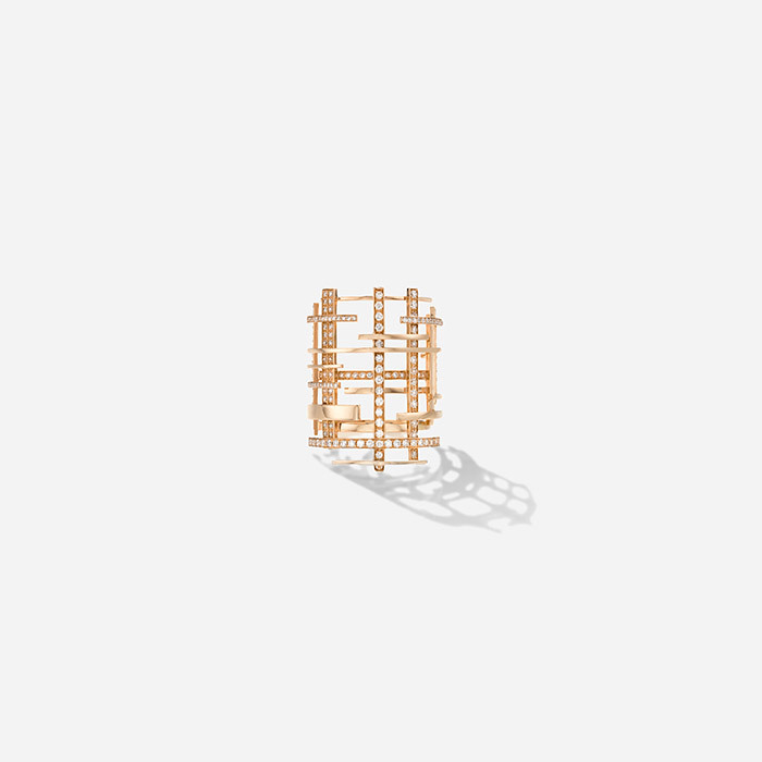 Maison Dauphin Collection II pink gold ring