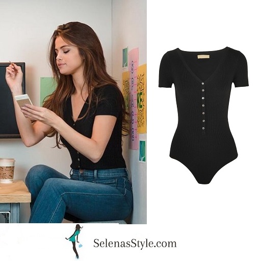 Mark-Zuckerberg and Selena Gomez black button top instagram