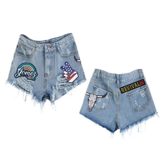 Revival Patches Jean shorts